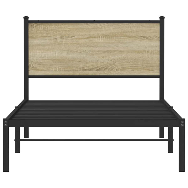 Metallbett 100x190 cm Sonoma Eiche