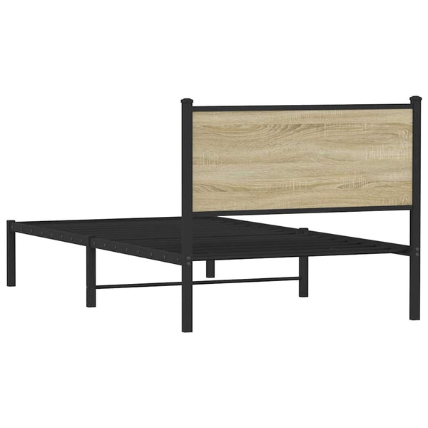 Metallbett 100x190 cm Sonoma Eiche