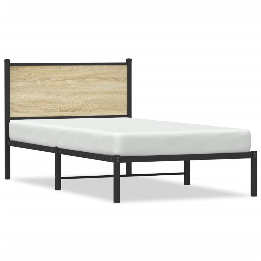 Metallbett 107x203 cm Sonoma Eiche
