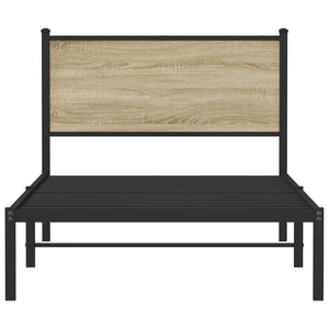Metallbett 107x203 cm Sonoma Eiche