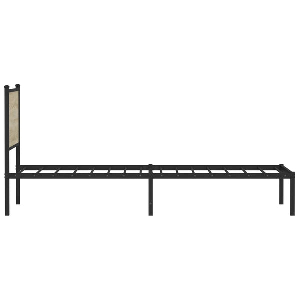 Metallbett 107x203 cm Sonoma Eiche