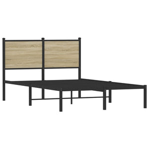 Metallbett 120x190 cm Sonoma Eiche