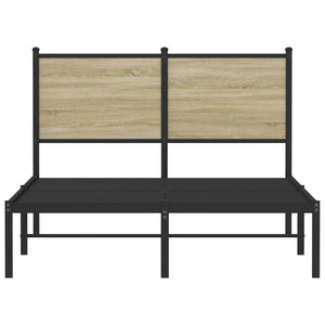 Metallbett 120x190 cm Sonoma Eiche