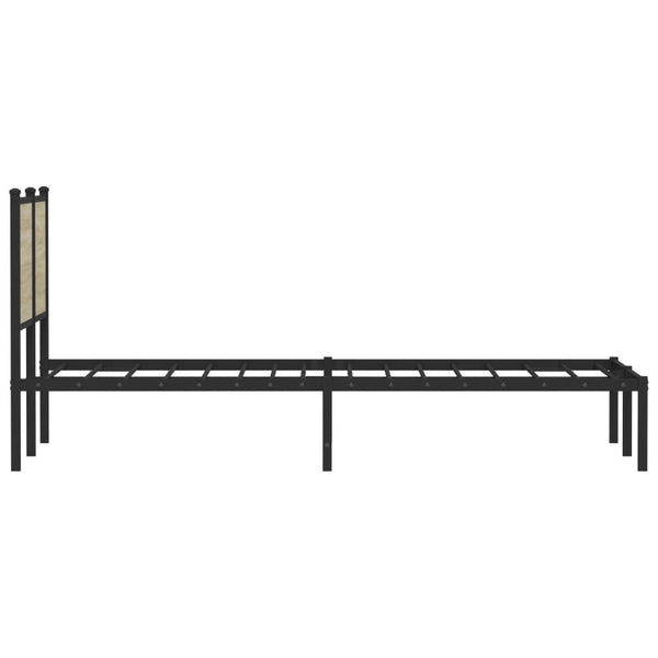 Metallbett 120x190 cm Sonoma Eiche