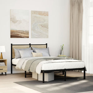 Metallbett 120x190 cm Sonoma Eiche