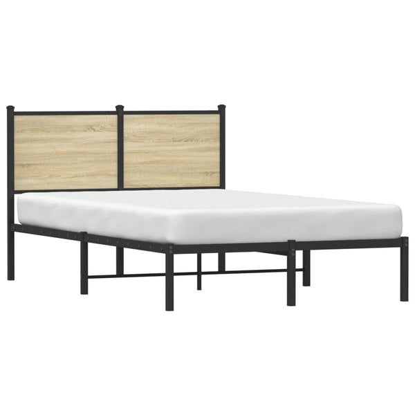 Metallbett 120x200 cm Sonoma Eiche