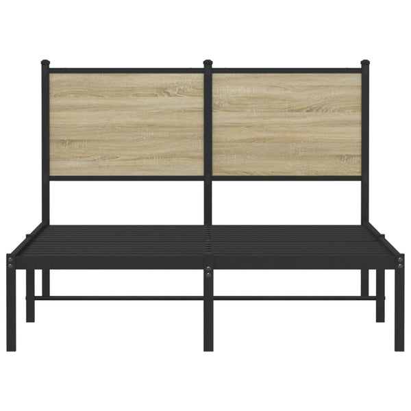 Metallbett 120x200 cm Sonoma Eiche