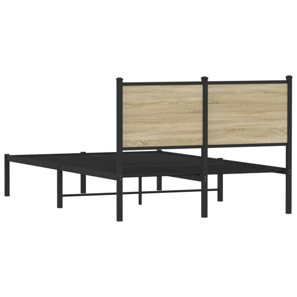 Metallbett 120x200 cm Sonoma Eiche