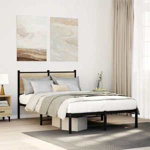 Metallbett 120x200 cm Sonoma Eiche