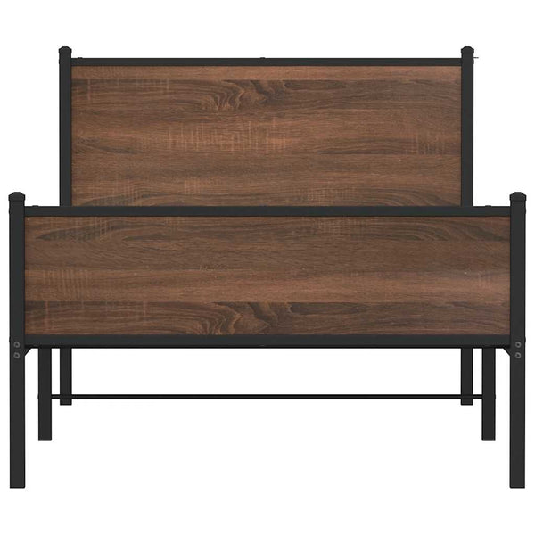 Metallbett Eichenoptik 107x203 cm