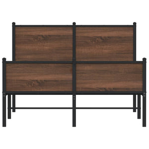 Metallbett Eichen-Optik 120x190 cm