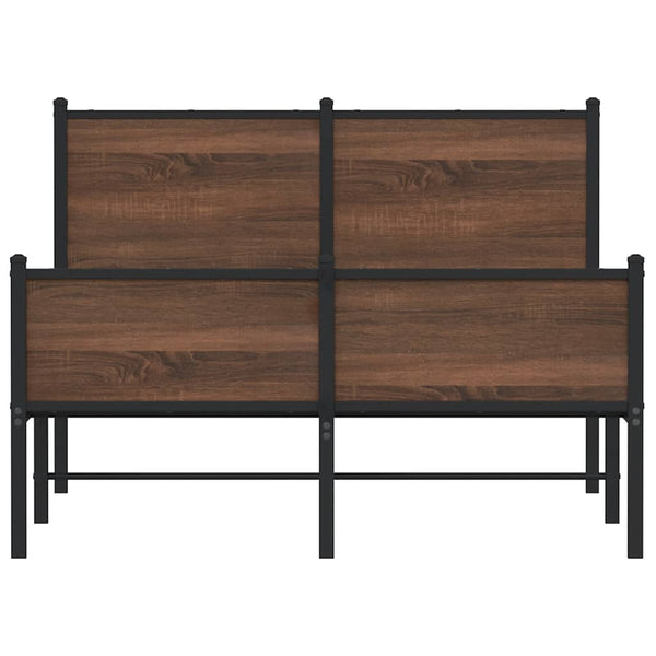 Metallbett Eichen-Optik 120x190 cm