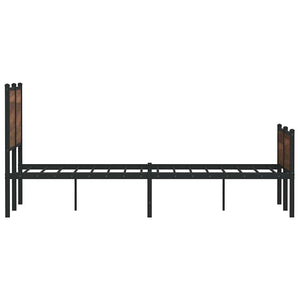 Metallbett Eichen-Optik 120x190 cm
