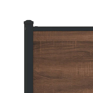 Metallbett Eichen-Optik 120x190 cm