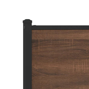 Metallbett 140x190 cm Eichen-Optik