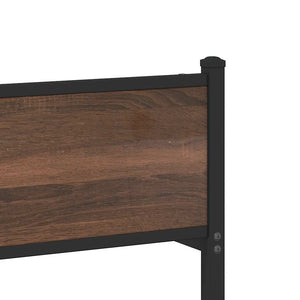 Metallbett 140x200 cm Eichen-Optik