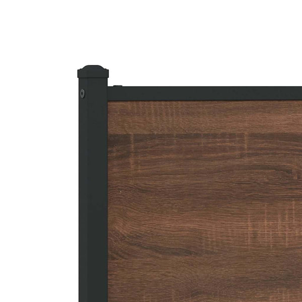 Metallbett 140x200 cm Eichen-Optik