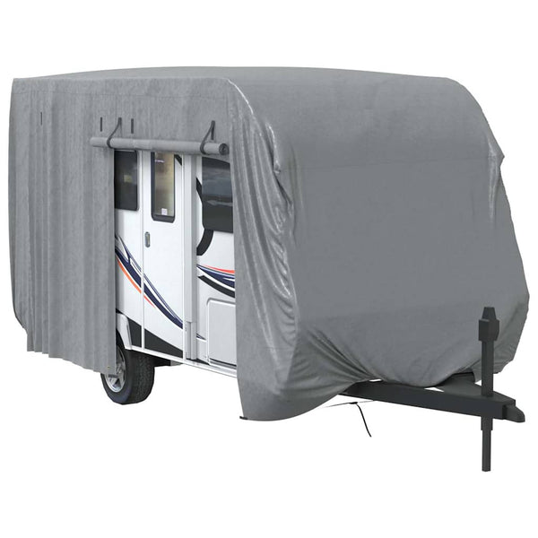 vidaXL Housse de protection pour caravane gris 460x250x220 cm Tissu non tissé