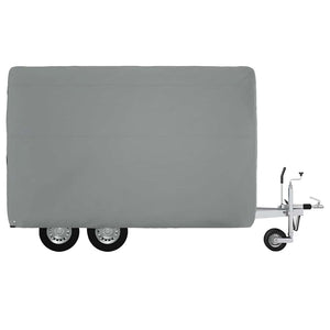 Pferdeanhänger Abdeckung Grau 334 cm