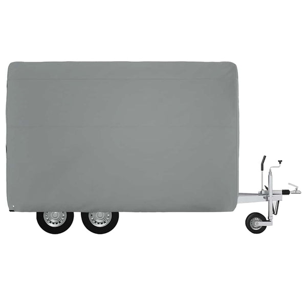 Pferdeanhänger Abdeckung Grau 334 cm