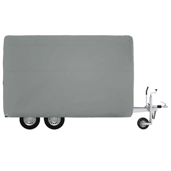 Pferdeanhänger Abdeckung Grau 376x168x240cm