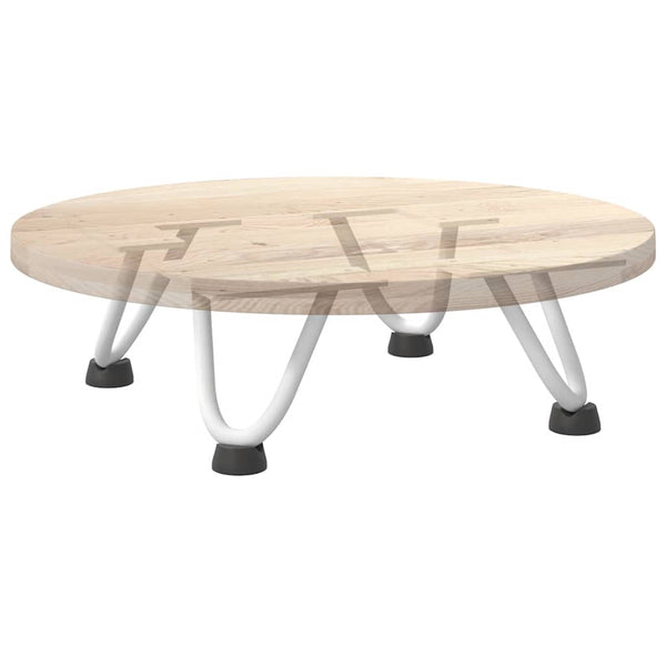 Haarnadelbeine für Couchtisch, 10 cm, Weiß, 4er-Set