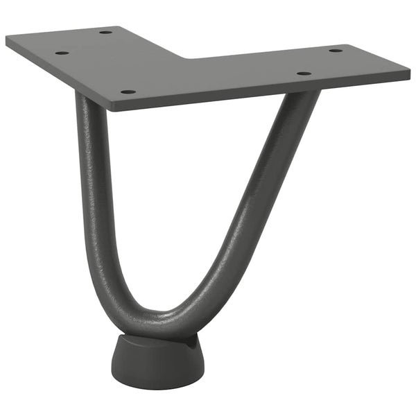 Haarnadelbeine für Couchtisch, 10cm, 4er Set