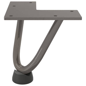 Haarnadelbeine für Couchtisch, 10 cm, 4er-Set