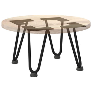 Haarnadelbeine für Couchtisch, 20cm, Schwarz, 4er-Set
