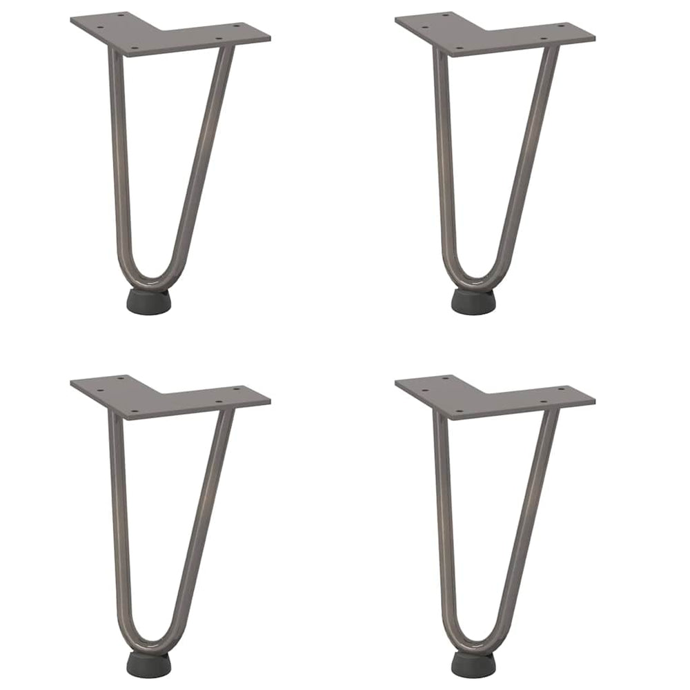 Haarnadelbeine für Couchtisch, 20cm, 4er Set