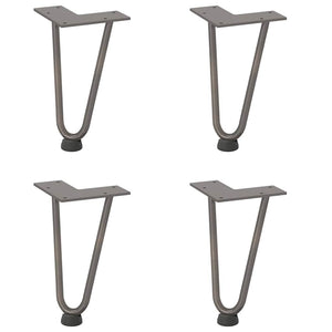 Haarnadelbeine für Couchtisch, 20cm, 4er Set