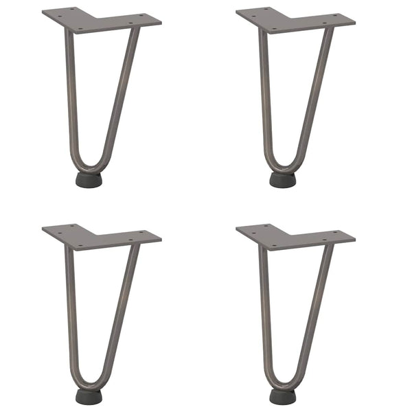 Haarnadelbeine für Couchtisch, 20cm, 4er Set