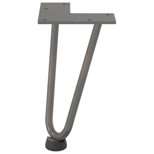 Haarnadelbeine für Couchtisch, 20cm, 4er Set