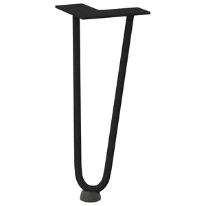 Haarnadelbeine für Couchtisch, 30cm, Schwarz, 4er-Set