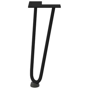 Haarnadelbeine für Couchtisch, 30cm, Schwarz, 4er-Set