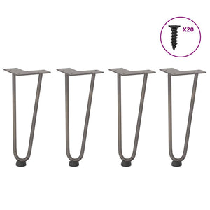 Haarnadelbeine für Couchtisch, 30cm, 4er Set