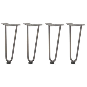 Haarnadelbeine für Couchtisch, 30cm, 4er Set