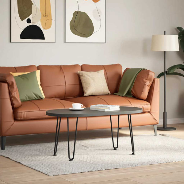 Haarnadelbeine für Couchtisch, 4er Set, Schwarz, 42cm