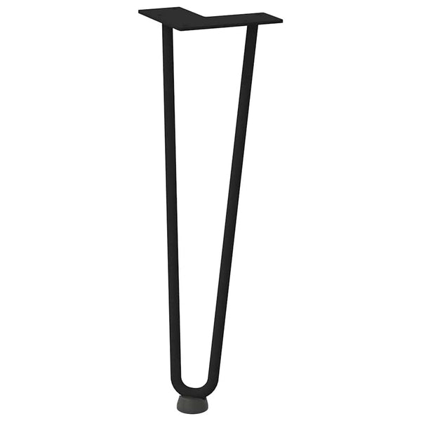 Haarnadelbeine für Couchtisch, 4er Set, Schwarz, 42cm