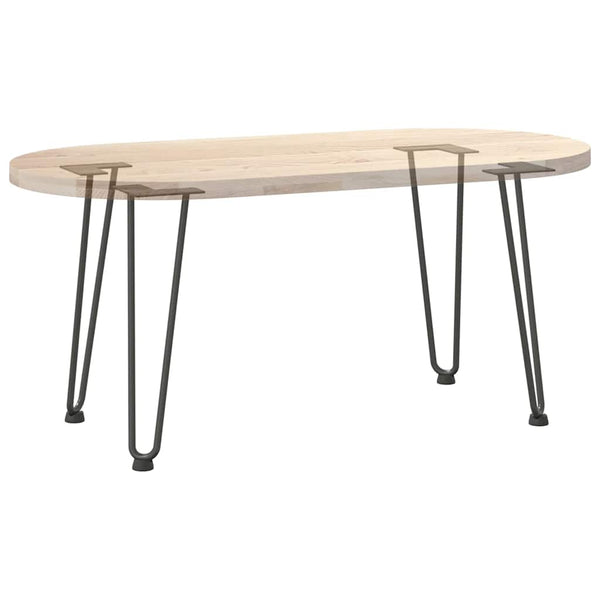 Haarnadelbeine für Couchtisch, 4er Set, Schwarz, 42cm