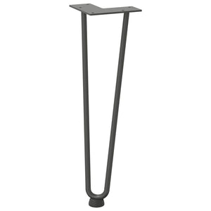 Haarnadelbeine für Couchtisch, 4er Set, Anthrazit