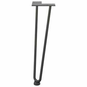 Haarnadelbeine für Couchtisch, 4er Set, Anthrazit