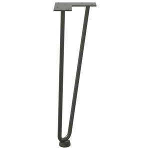 Haarnadelbeine für Couchtisch, 4er Set, Anthrazit