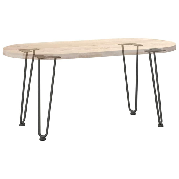 Haarnadelbeine für Couchtisch, 4er Set, Anthrazit