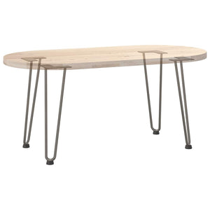 vidaXL Pieds de table basse en épingle à cheveux 4 pcs Acier brut 42 cm Acier massif