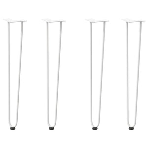 Haarnadelbeine 72cm Weiß, 4er Set