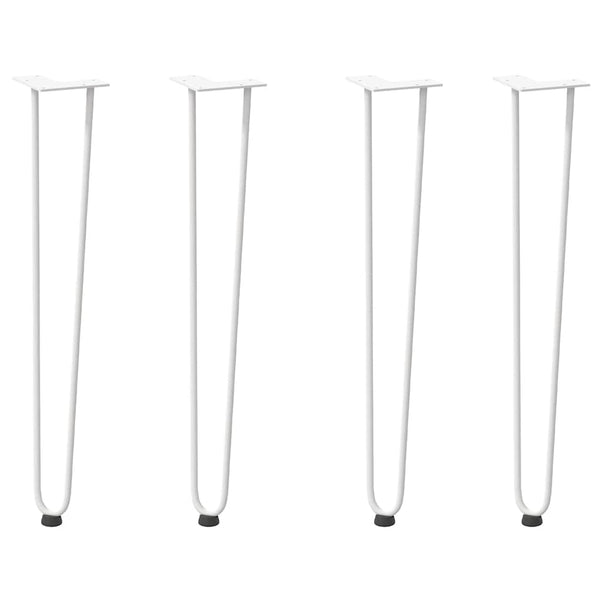 Haarnadelbeine 72cm Weiß, 4er Set