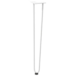 Haarnadelbeine 72cm Weiß, 4er Set