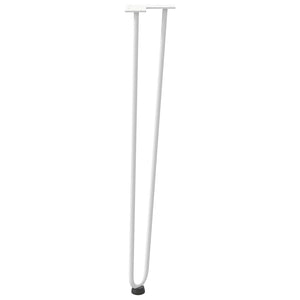 Haarnadelbeine 72cm Weiß, 4er Set