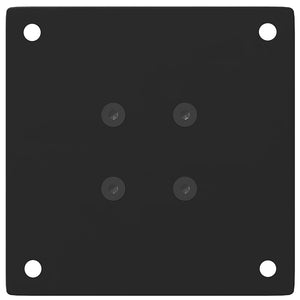 Couchtischbeine Schwarz Stahl 30-32cm 4er-Set